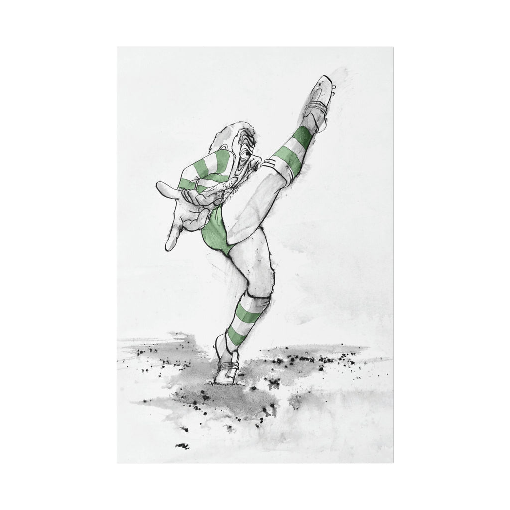 Kicking for Glory W&G Matt canvas