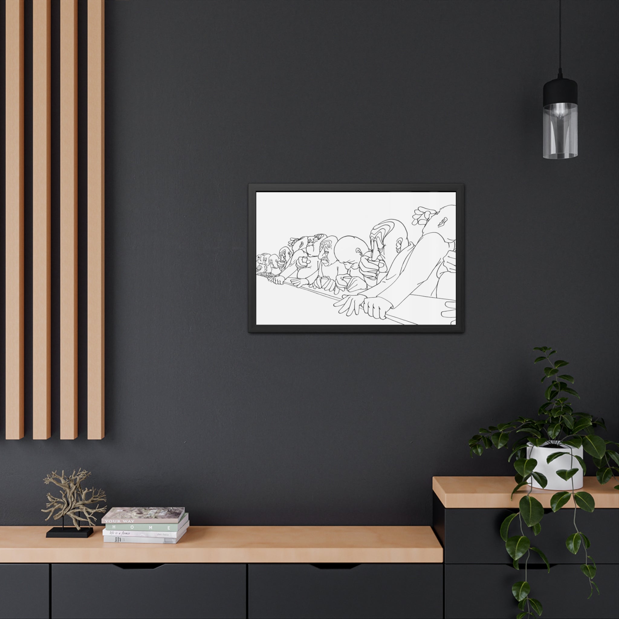 The Long Late Drink Framed art