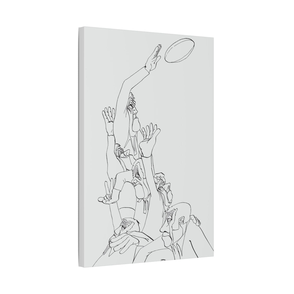 The Line Out Matt Canvas